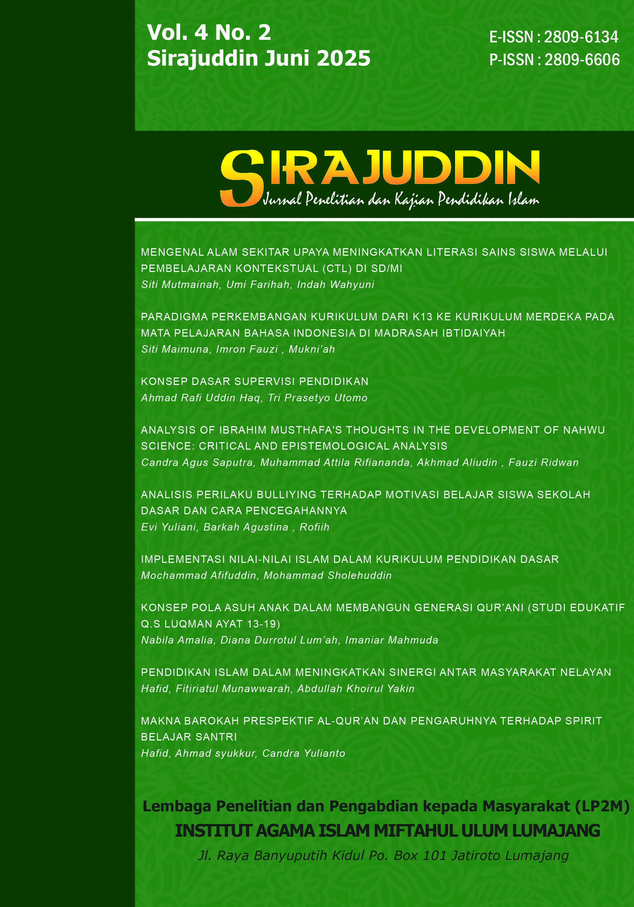 					View Vol. 4 No. 2 (2025): Sirajuddin Juni 2025
				